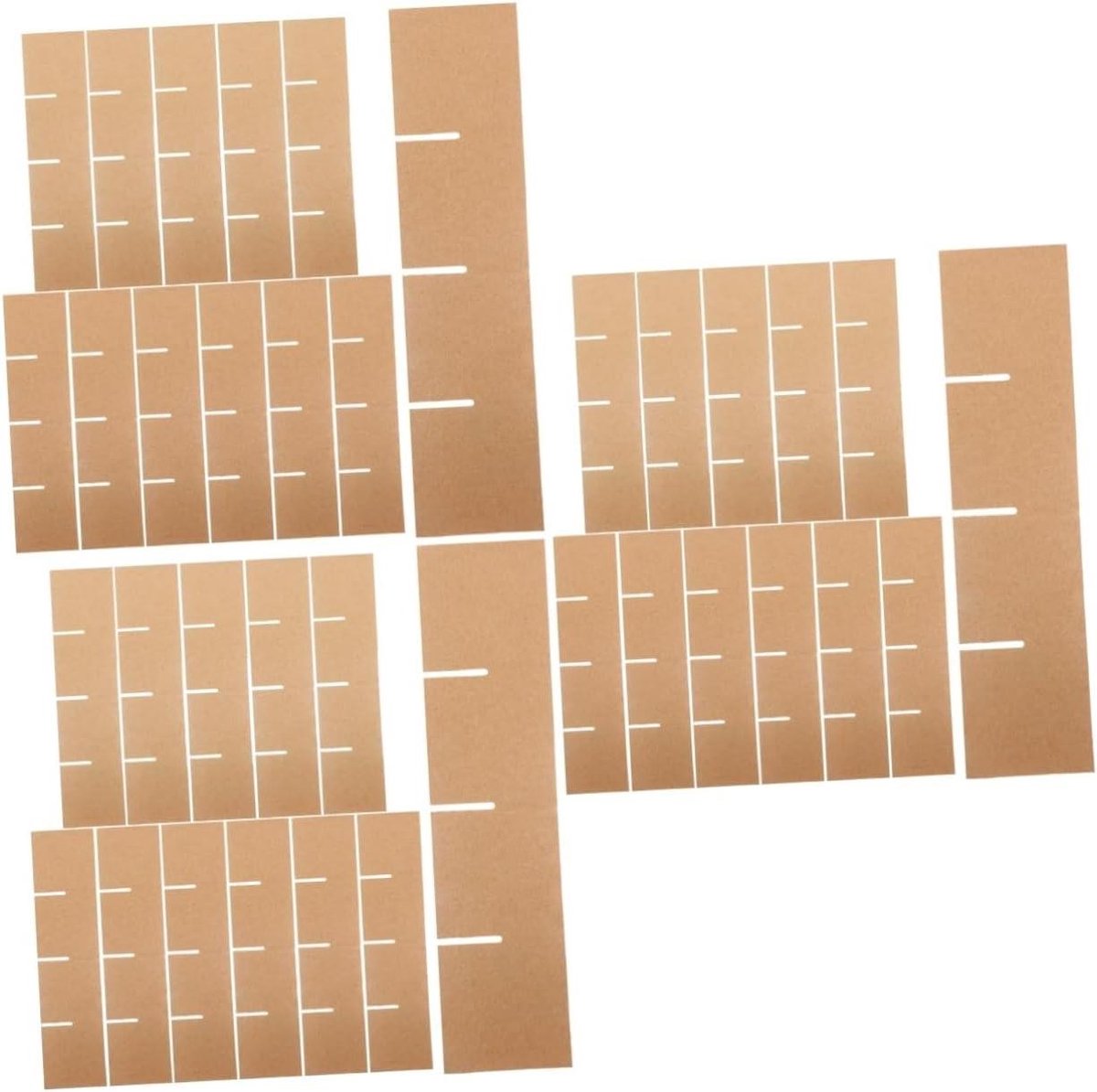 Verhuisdozen Verdelers - Kartonnen Scheidingswanden - Servies Beschermen - Eenvoudig Te Installeren - 3 Sets - Khaki