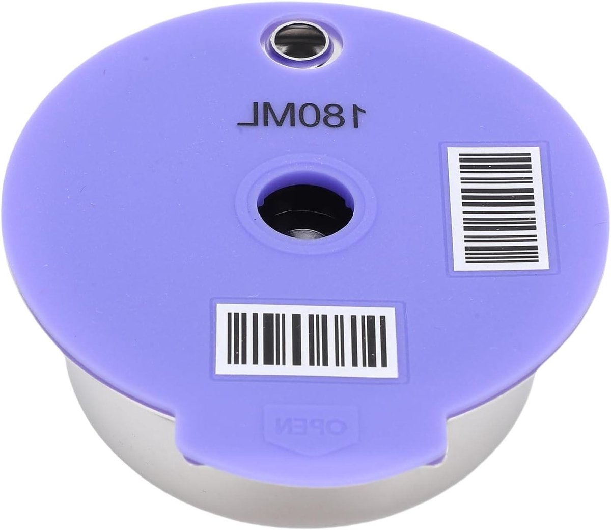 Herbruikbare Koffiepad, Roestvrijstalen Hervulbare Capsule voor Happy Vivy Suny Myway Koffiezetapparaten, met Lepel en Borstel voor Eenvoudig Bijvullen (180 ml)
