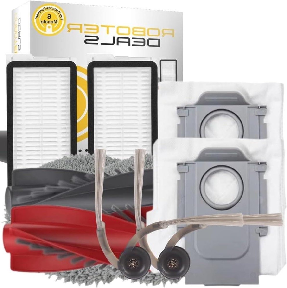 Robot Accessoires Set - Reserveonderdelen Kit - Robot Onderhoud - 100% Pasvorm Garantie - 10 Stuks - Wit
