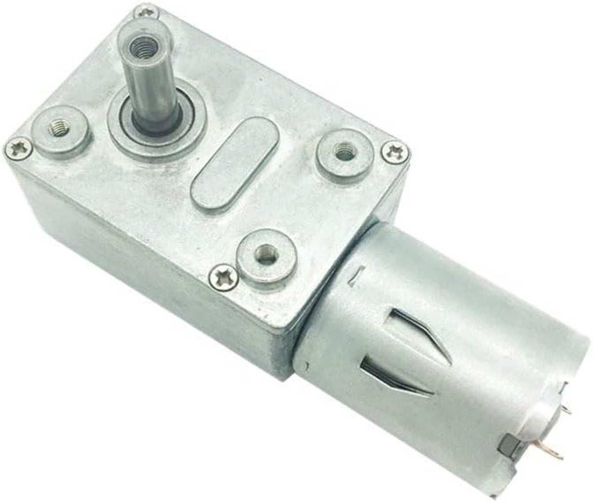 Elektromotor - DC Motor - Klusprojecten - Variabele Snelheid - 6V 12V 24V - Zilver