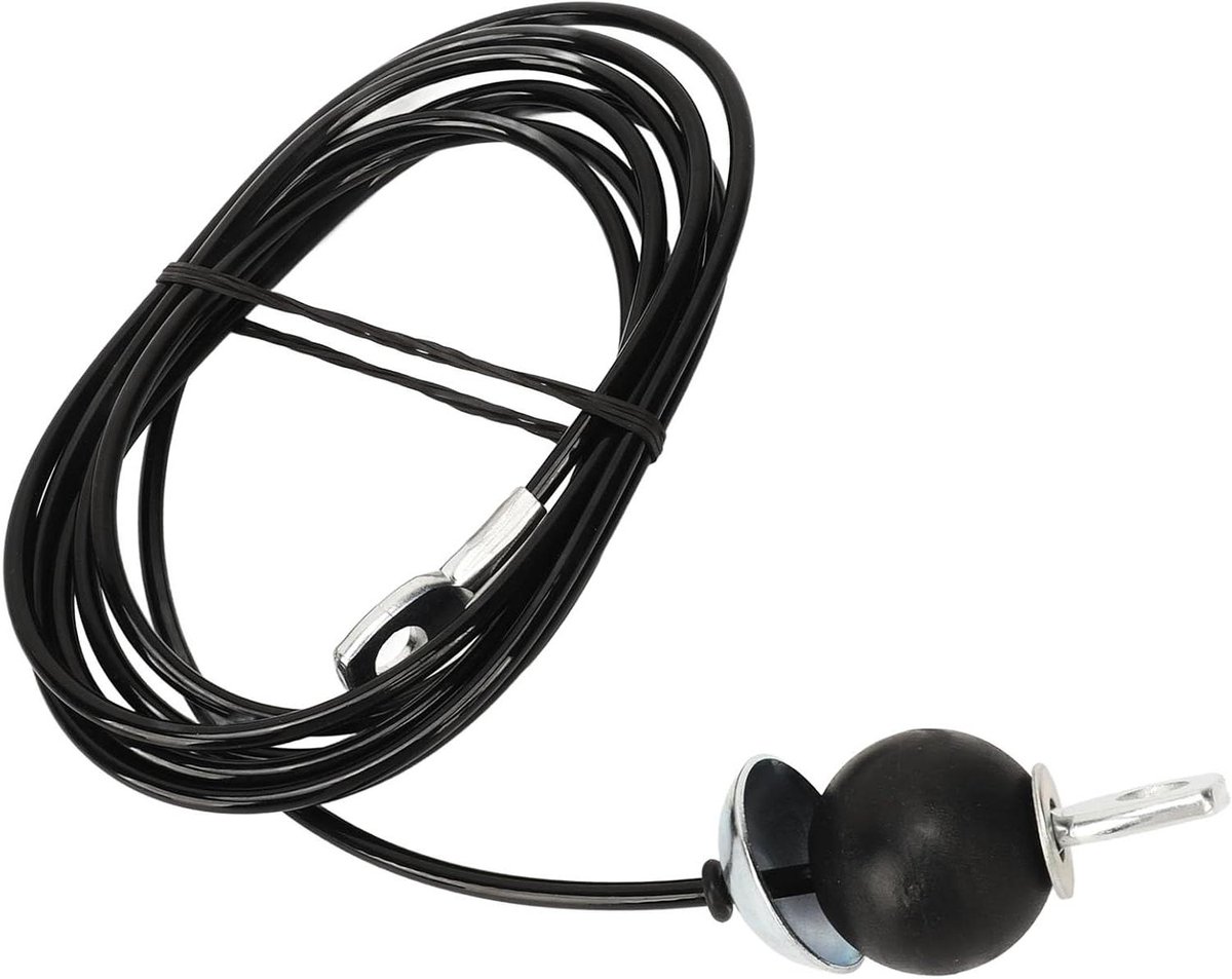 Fitness Kabel - Poelie Systeem - Kracht Training - Hoge Gewicht Capaciteit - 4 Meter - Zwart