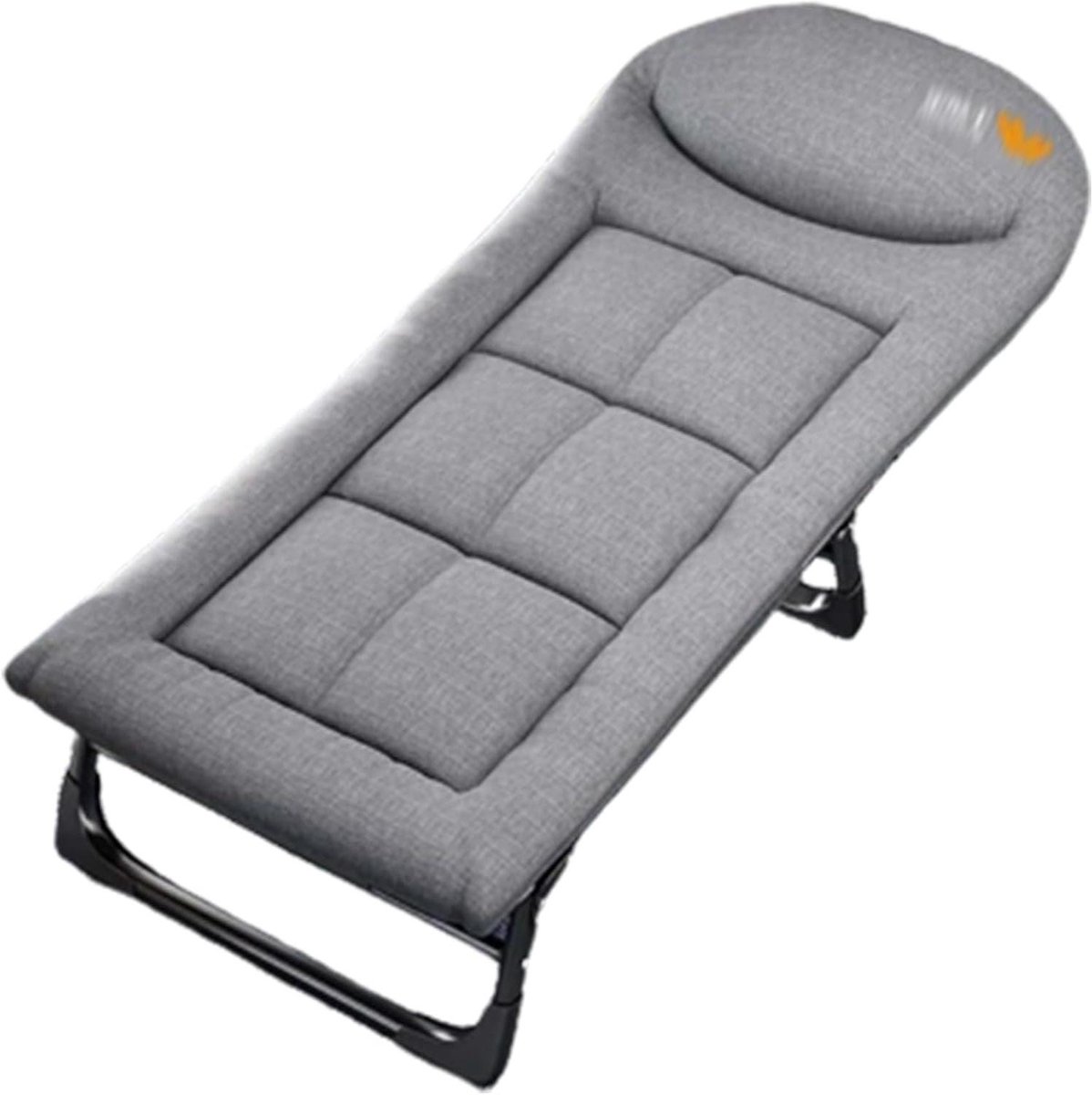 Campingbed Volwassenen - Vouwbed Gasten - Buiten Reizen - Eenvoudig Opzetten - 138x58cm - Grijs