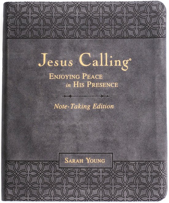 Jesus Calling Note-Taking Edition, Leathersoft, Black, with full Scriptures