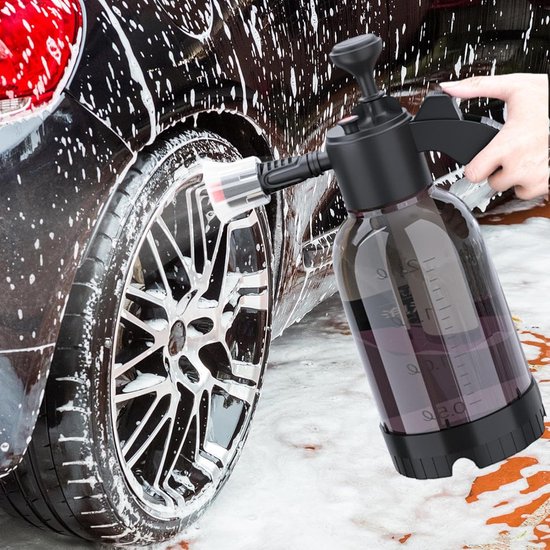 Handbediende Drukspuit - Vernevelaar Gazon - Planten Water Geven - Instelbare Spraykop - 2 Liter Capaciteit - Transparant — afbeelding 3