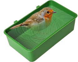 Vogelbadje Kooi - Badhuisje Papegaai - Vogels Wassen - Lekvrij Ontwerp - 12.5 x 7.5 x 3.5 cm - Transparant