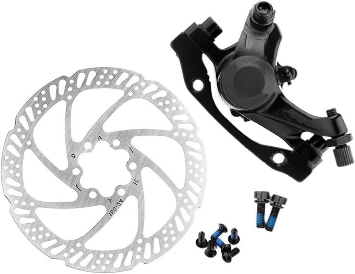 Fiets Remklauw - Schijfrem Mechanisch - Mountainbike Onderhoud - Aluminiumlegering Constructie - F160 R160 - Zwart