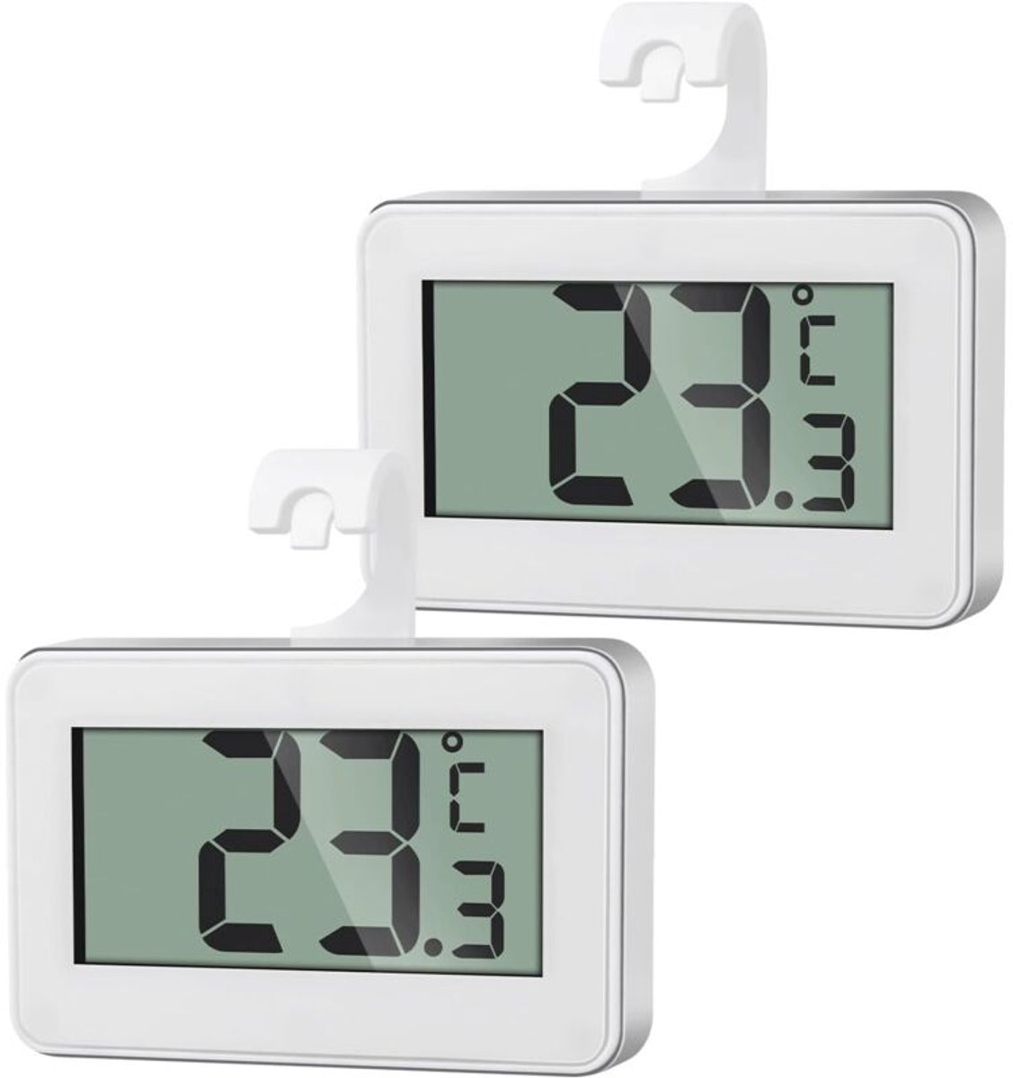 2 mini digitale koelkastthermometers