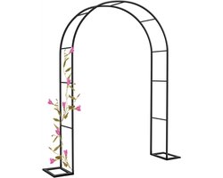 GueTTO Rozenboog, bruiloftsboog, tuinboog, klimhulp, torenboog, pergola van metaal, stabiel, weerbestendig, 200 cm, 180 cm, 160 cm, 140 cm, 120 cm breed, rozenboog van roestvrij staal, breedte 350 x