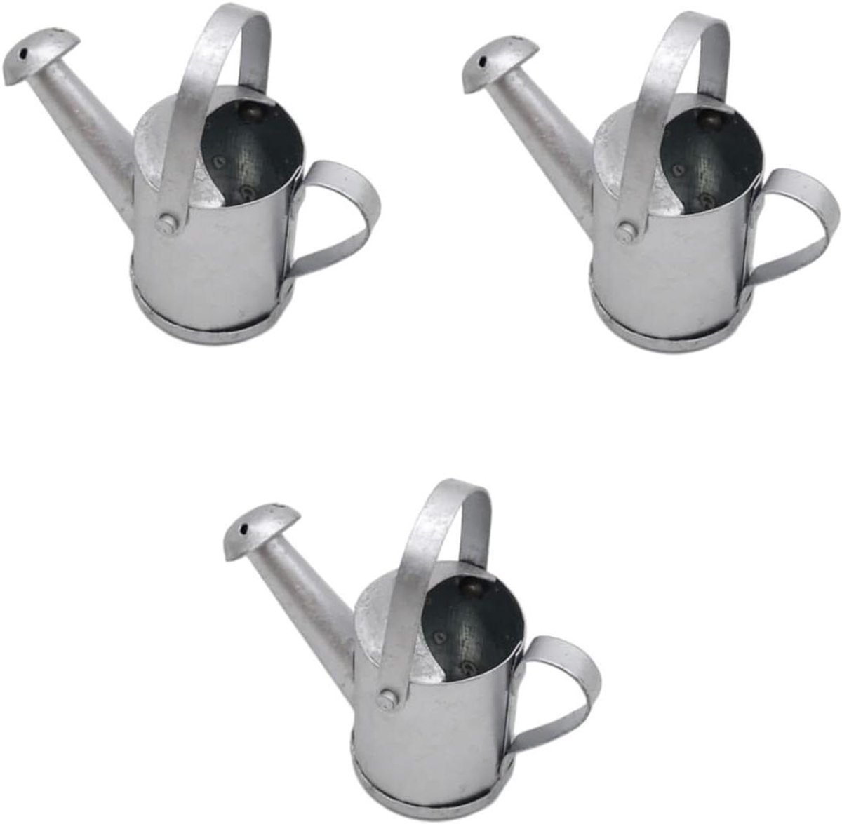 Mini Gieters - Speelgoed Gieter - Poppenhuis Decoratie - Metalen Model - 3 stuks - Gekleurd