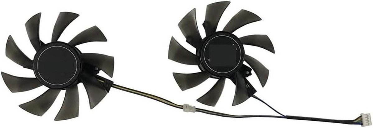 Videokaart Ventilator - GPU Koeler - Computer Koeling - Efficiënte Warmteafvoer - 75mm - Zwart