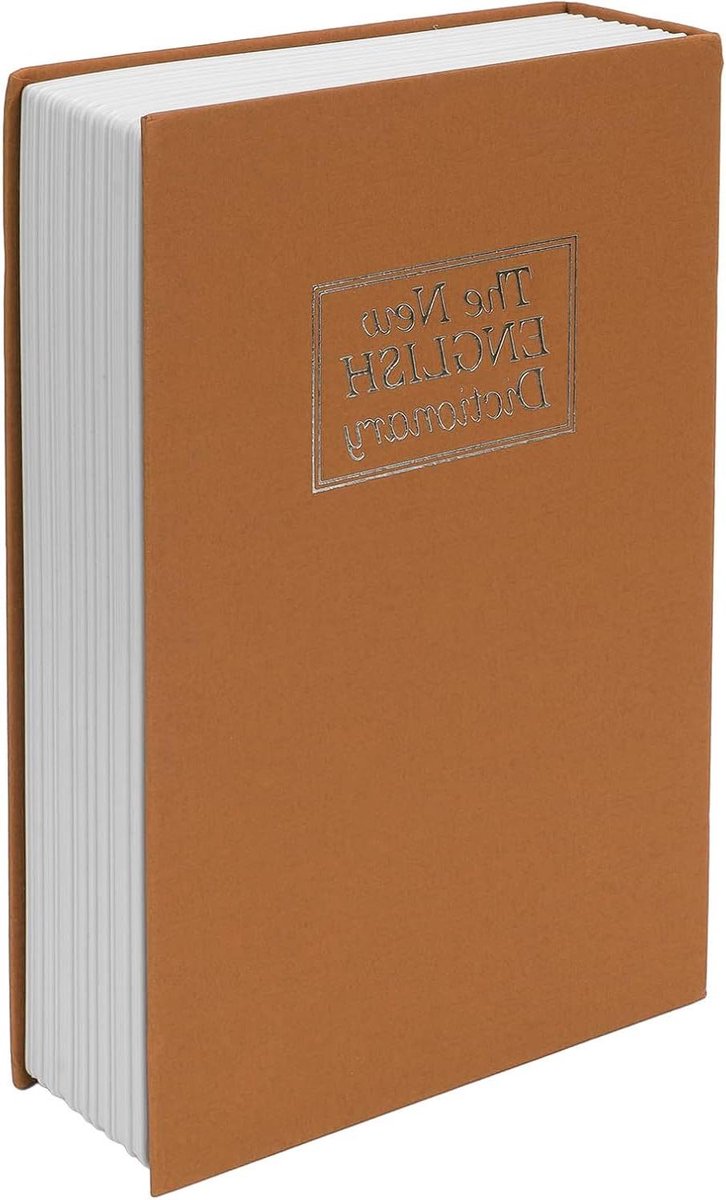 Boekenkluis Cijferslot - Verborgen Opbergdoos - Waardevolle Spullen Beveiligen - Realistische Woordenboek Stijl - 27x21x7 cm - Meerdere Kleuren