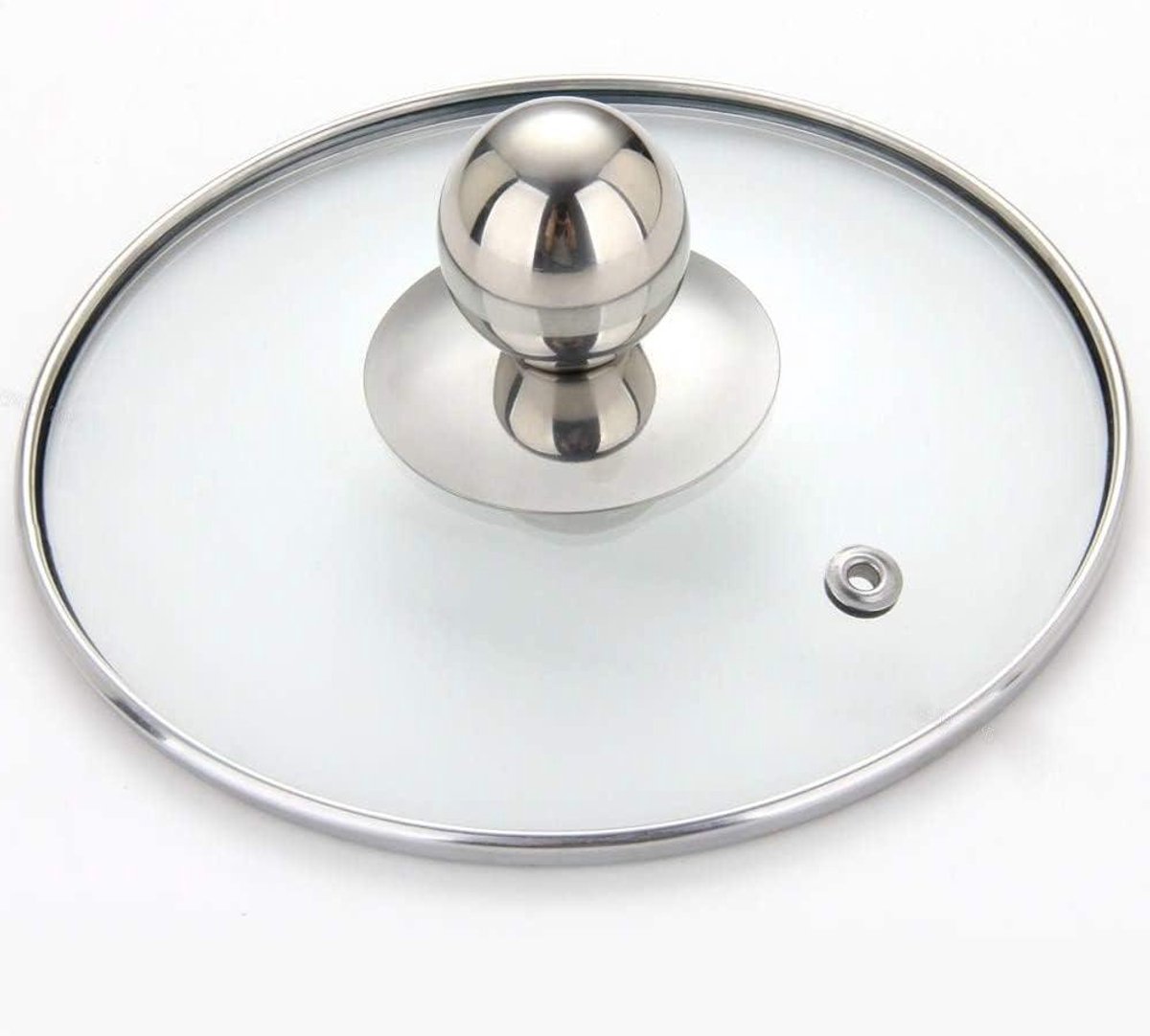 Pan Deksel Universele Vervanging Zichtbaar Transparant Glas Steelpan Deksel Ronde Deksel Koekenpannen Wok Vervang Pan Deksels (18cm)