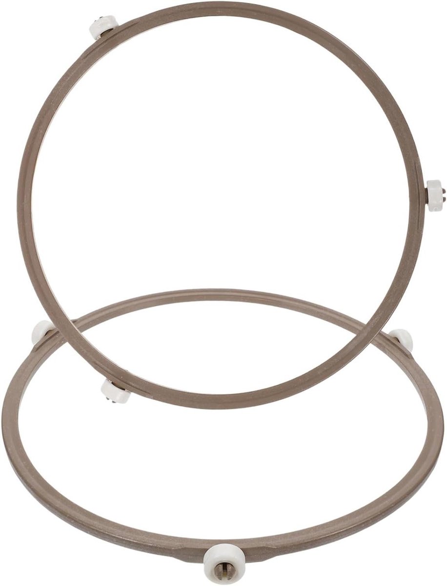 Magnetron Draaiplateau Ring - Reserve Ring - Gelijkmatig Opwarmen - Drie Wieltjes - 196 cm Diameter - Wit