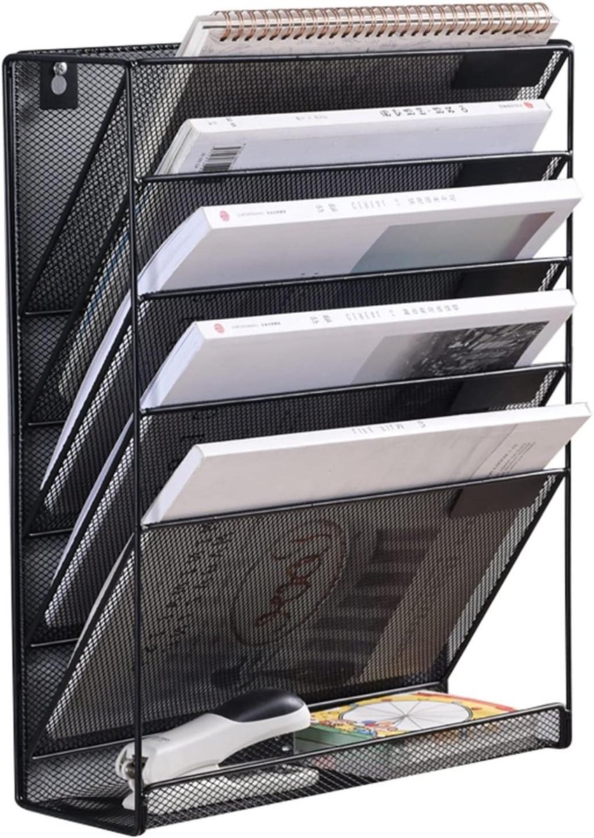 Brochure Display Stand - Tijdschriftenrek Wandmontage - Informatie Tonen - Honingraat Rast