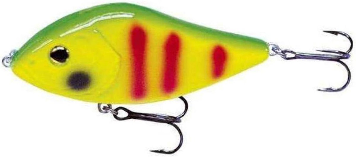 Vis Lokaas - Kunstaas Spinner - Vissen Actief - Levendige Actie - 10 cm 49g - Chartreuse Perch