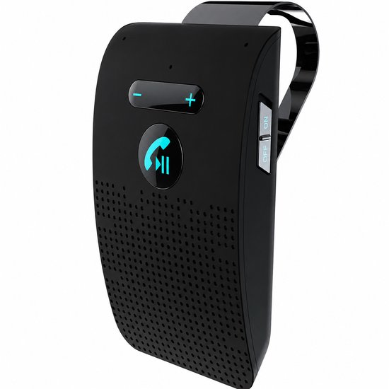DrPhone Bluetooth Carkit Auto – Handsfree Bellen – Zonneklep – Spraakbesturing – 2 Telefoons Multipoint – Zwart