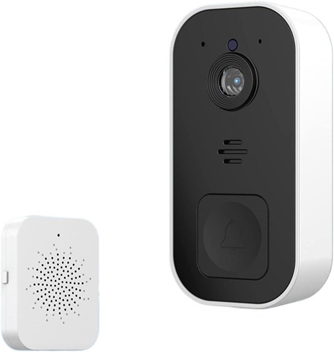 Draadloze Deurbel - Smart Home - Beveiliging Thuis - Infrarood Nachtzicht - HD Video - Wit