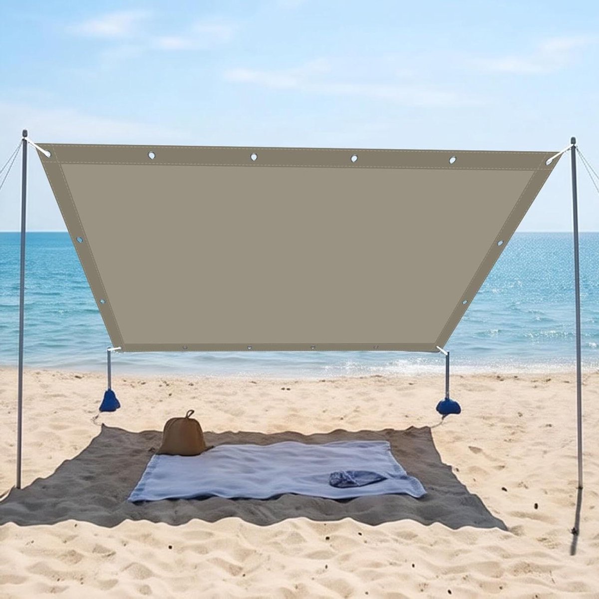 Schaduwdoek Waterdicht - Zonnezeil Rechthoekig - Terras en Tuin - UV Bescherming - 400 x 5