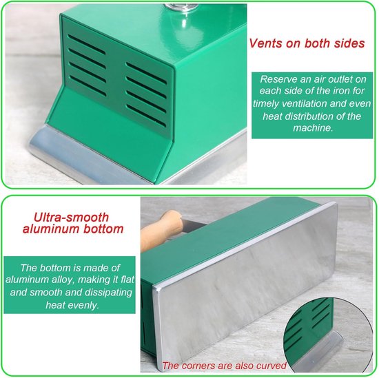Biljart Tafelkleed Ijzer - Pool Tafelborstel - Tafelonderhoud - Verstelbare Temperatuur - 300 mm Breedte — afbeelding 2