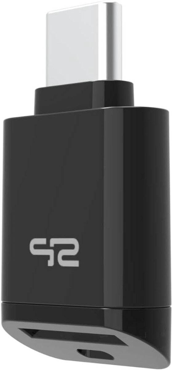 MicroSD Kaartlezer - SD Kaartlezer USB-C Reader - Bestanden Overzetten - Hoge Overdrachtssnelheid - Compact - Zwart