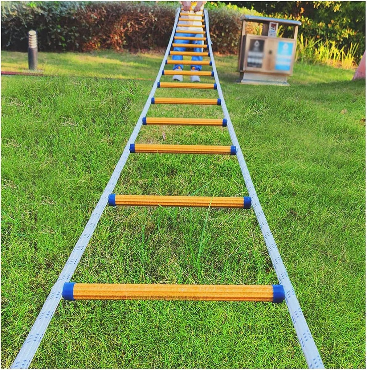 Touwladder Nooduitgang - Brandladder Evacuatie - Veilig Ontsnappen - Hoge Draagkracht - 5 Meter - Naturel