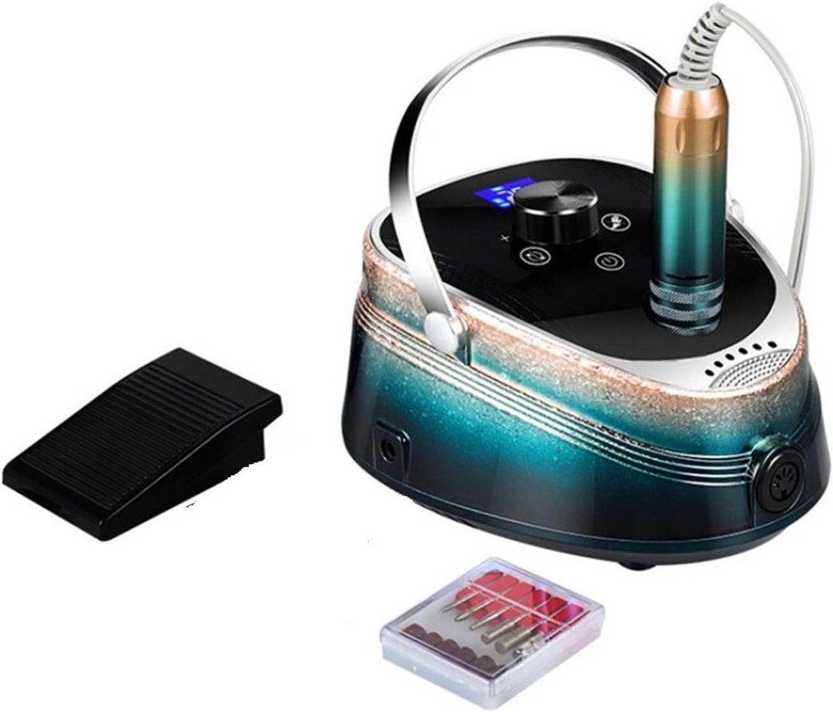 Elektrische nagelboor - Nagelvijl machine - Manicure pedicure - 35000 RPM - Draagbaar - Groen