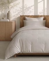 HOOMstyle Wasbaar dekbed zonder overtrek - 140x220 1 persoons met 1 kussensloop - Zand