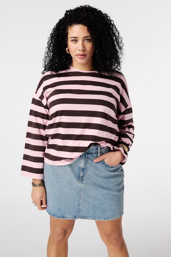 MS Mode Top Gestreepte lange mouwen top