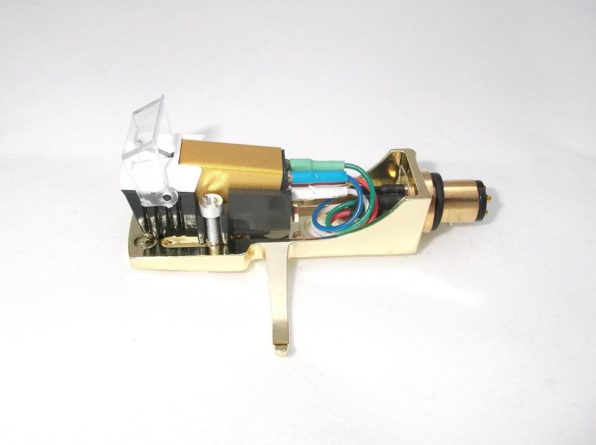 Platenspeler naald - Pick-up naald - Muziek Afspelen - Vergulde componenten - Standaard 2.54 cm - Goudkleurig