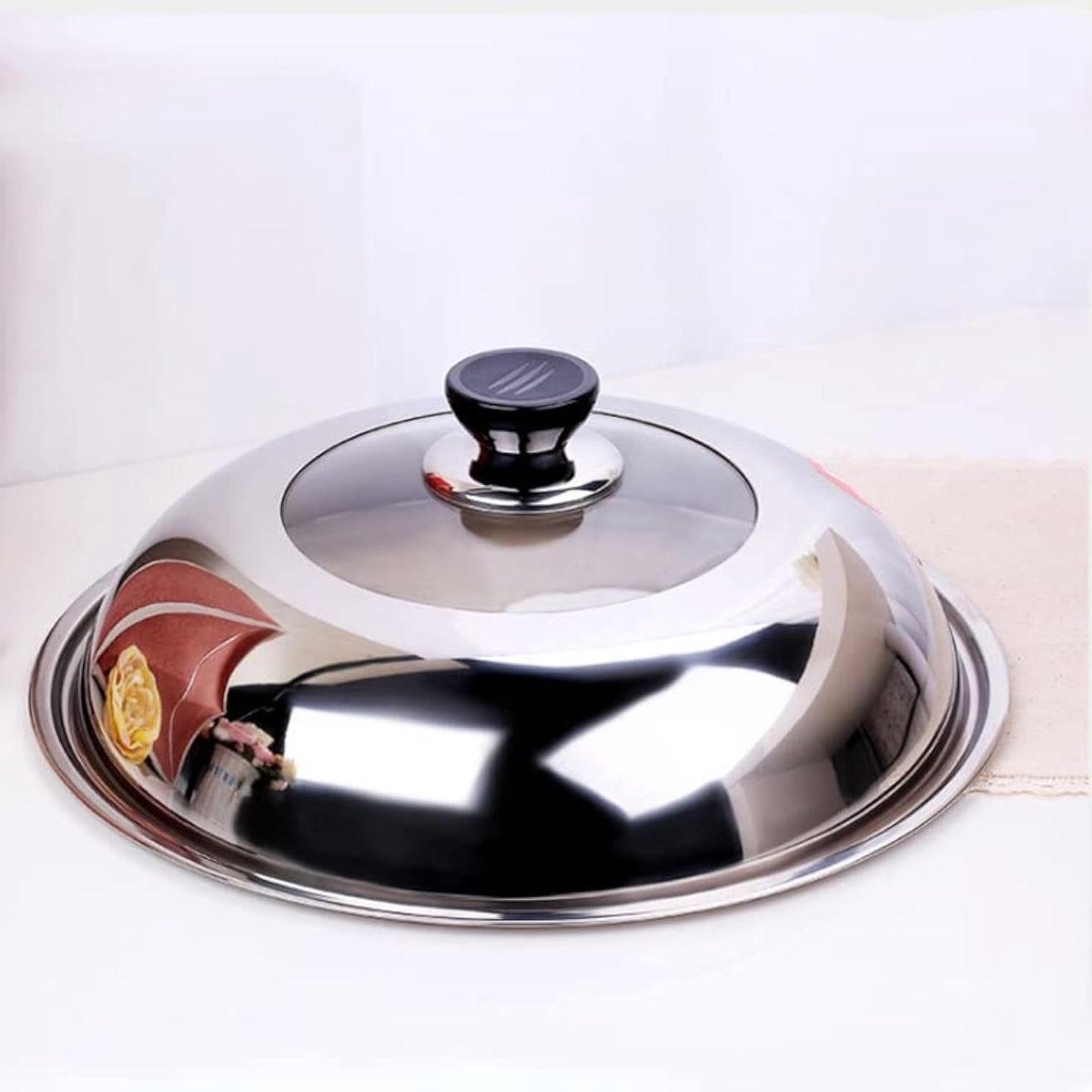 Pannendeksel Glas - Universeel Deksel - Koken en Stomen - Met Stoomventilatie - 30 cm - Zilver