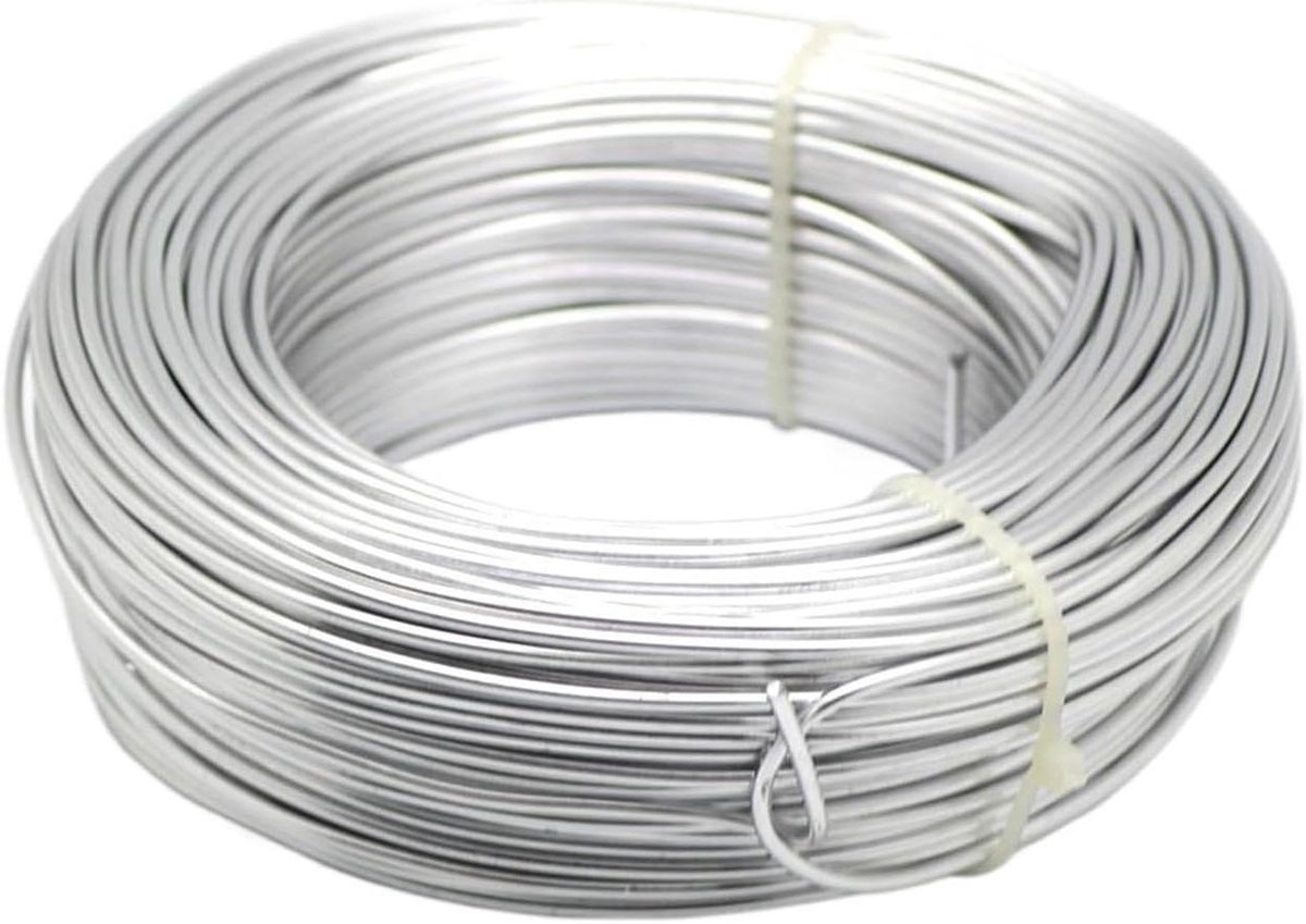 Aluminium Binddraad - Knutseldraad - Sieraden Maken - Zacht Buigbaar - 500g Rol - Veelkleurig