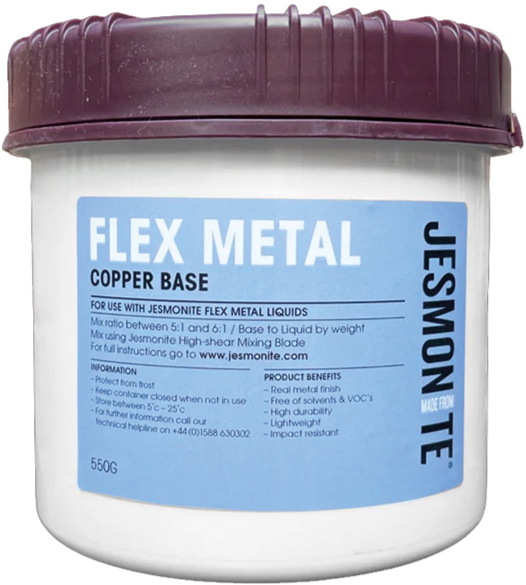 Jesmonite AC730 Flex Metal Base - Copper - 550gr