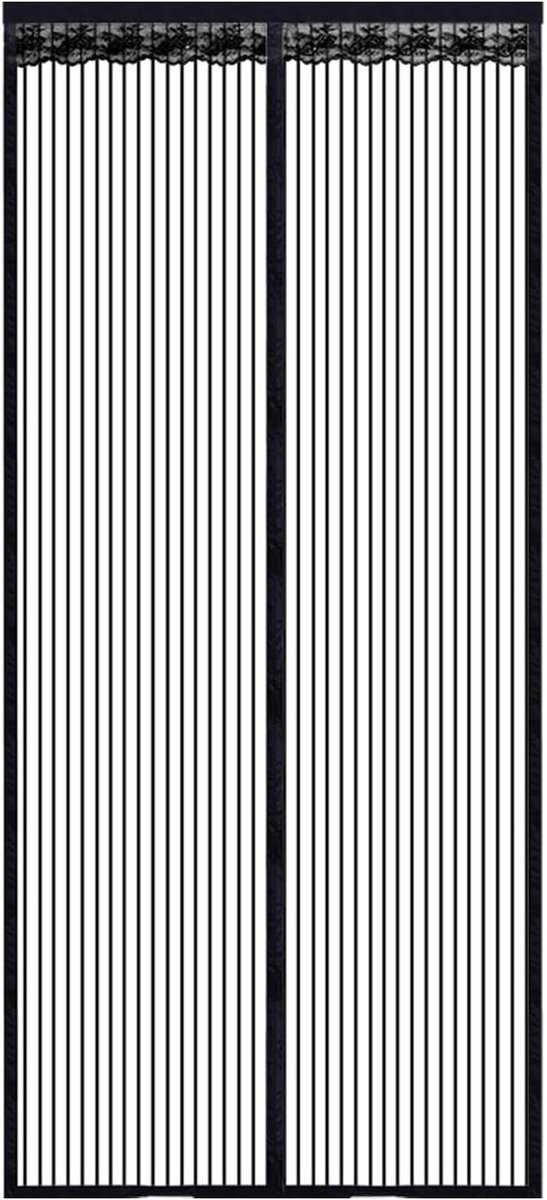 Magnetische Gaasdeur, Zelfsluitend For Zomerkeuken, Woonkamer, Slaapkamer, Streepcodering, Toegangsdeuren, Schuifdeur, Hordeur, Scheidingswand(100X215cm)