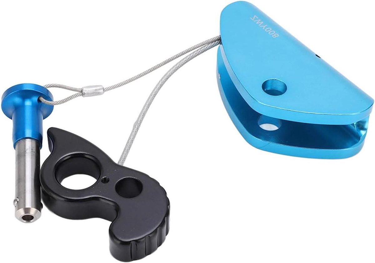 Zelfborgende Valbeveiliging - Klimtouw Veiligheid - Veilig Klimmen - Automatische Zekering - 11-13 mm Touw - Blauw
