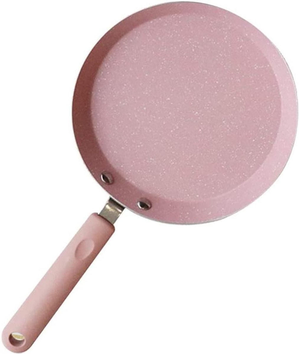 Vierkante Koekenpan - Omeletpan Pannenkoekenpan - Maaltijden Bereiden - Aluminiumlegering Constructie - 10 inch - Roze
