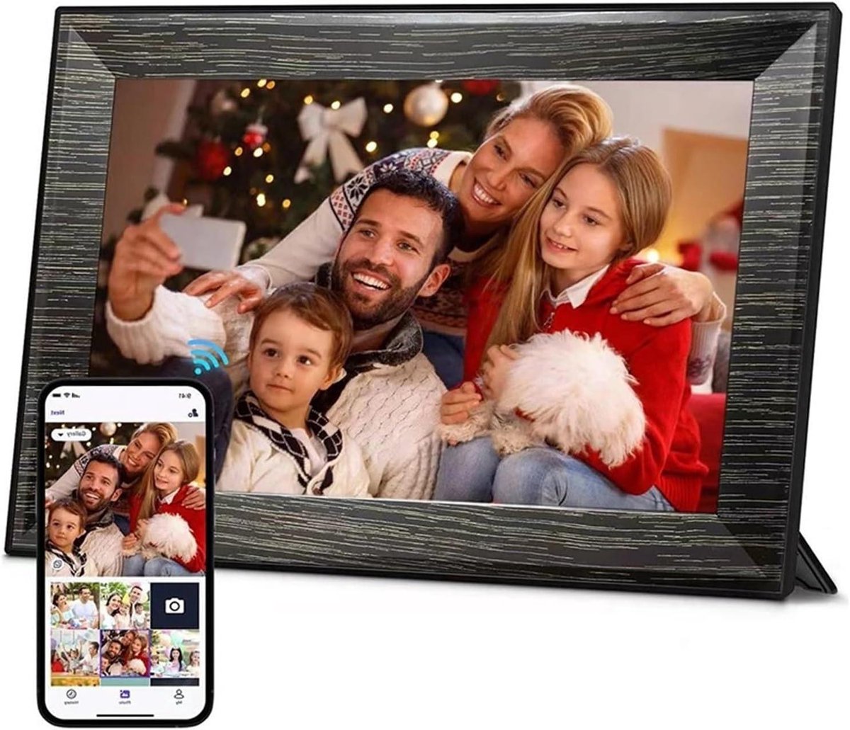 Digitale Fotolijst - HD Scherm - Foto's Delen - Draadloos Wifi - 10.1 Inch - Zwart