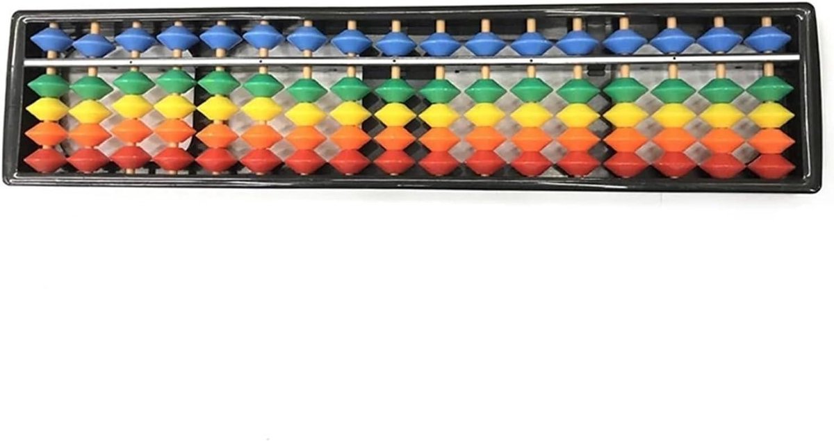 tianwandong 7/11/13/15/17 Digit Staven Standaard Abacus Chinese Rekenmachine Tellen Tool Wiskunde Beginners Caculeren(17)