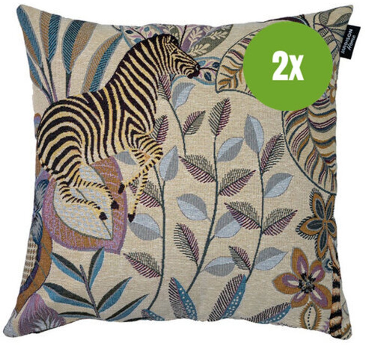 Sierkussen ca.45x45cm Lou lila 2 stuks