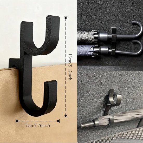 2 Stuks Kofferbak Paraplu Houder Haak ABS Kunststof Voor BMW 6er Gran Turismo (GT) 4 (IV) G32 I 2017-2020, Interieur Opbergclip Stevig Auto Accessoires Onderdelen — afbeelding 4