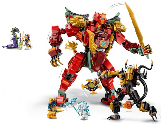 LEGO NINJAGO Wyldfyre's Transformerende Drakenmecha Draak