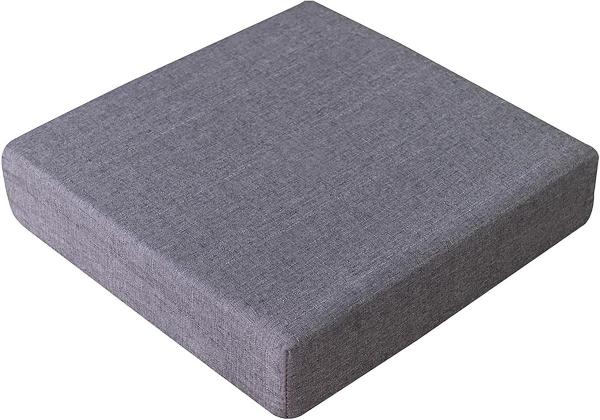 Bankkussen Zitkussen - Lange Kussenhoes - Comfortabel Zitten - Antislip Onderkant - 160x200cm - Lichtgrijs