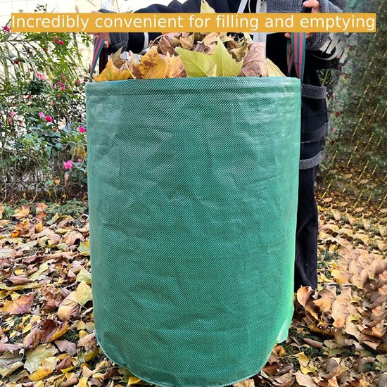 1 stuk - Tuinafvalzak - met handvat - bladverzamelzak - stofzak - 45,72*76,2 cm - geschikt voor het verzamelen van gevallen bladeren, tuinafval, vuilnis, snoeiafval, grasmaaisel, onkruid en andere tuinspullen - milieuvriendelijk — afbeelding 4