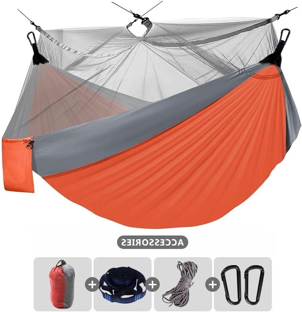 Kampeerhangmat - Draagbare relaxplek - Buiten ontspannen - Lichtgewicht en compact - 300x300cm - Kleur 8