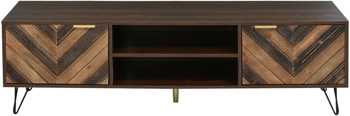 "Natuurlijk Houtkleur Spaanplaat Tv Meubel 155 38 48cm Woonkamer "