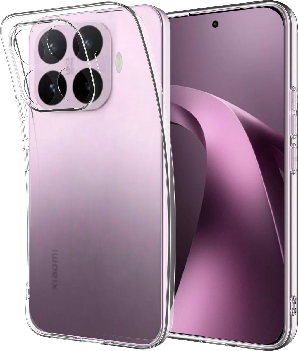Just in Case hoesje geschikt voor Xiaomi 17T Pro Hoesje Siliconen - Flexibele Case - Transparant