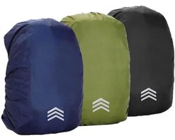25-60L Backpack Rain Cover Outdoor Mountaineering Cycling Hiking Backpack Waterproof Cover Backpack Dust Cover Woman Men, Black 25l, One Size