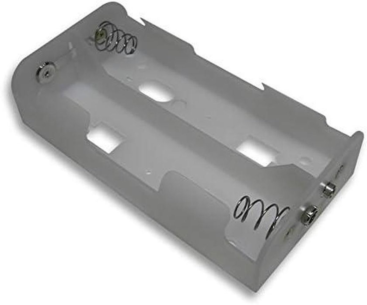 Batterijhouder Set - D Houder - Apparaten Voeden - Snap-on Montage - 4 Batterijen - Wit
