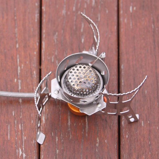 Draagbaar Fornuis - Opvouwbare Kookplaat - Outdoor Koken - Stabiele Ondersteuning - 9.4H cm - Zilver — afbeelding 2