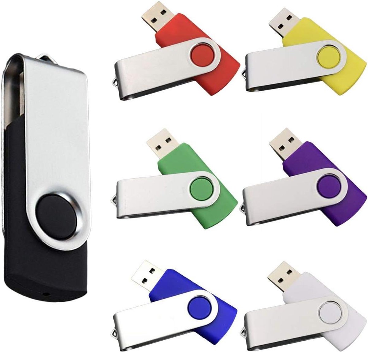 USB Geheugenstick - Opslag Data - Bestanden Overzetten - Lichtgewicht Ontwerp - 32 GB - Multicolor