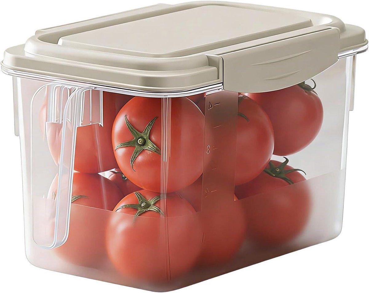 Koelkast Opbergcontainers - Bewaardoos Fruit Organizer - Voedsel Vers Houden - Vocht en Geur Schild